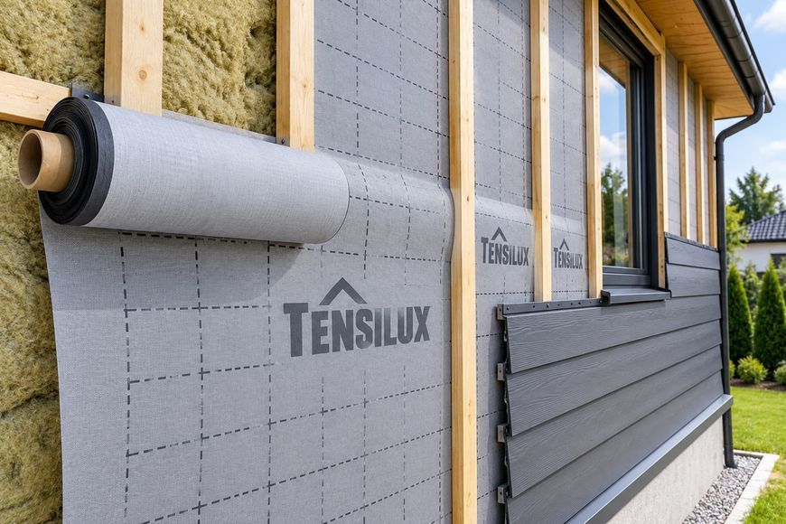 Супердифузійна мембрана сіра 160г/м2 1,5х50м TENSILUX АДМЧ000014 фото
