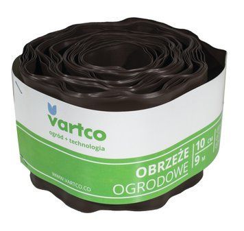 Бордюрна стрічка 10 см 9 метрів коричнева VARTCO (Польща) БОРЛ0004 фото