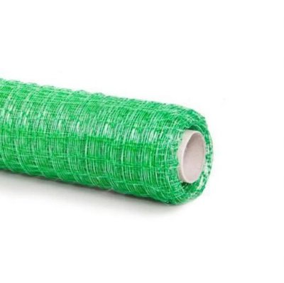 Сітка пластикова 30*35 вольєрна 1,5 м * 100 м сітка огороджувальна зелена СПК00022 фото