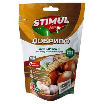 Добриво кристалічне, 200 г ТМ "Stimul NPK" для цибулі, часнику та пряних трав СН4820179192803 фото